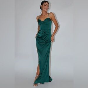 Selfie Leslie Emerald Maxi Dress size S